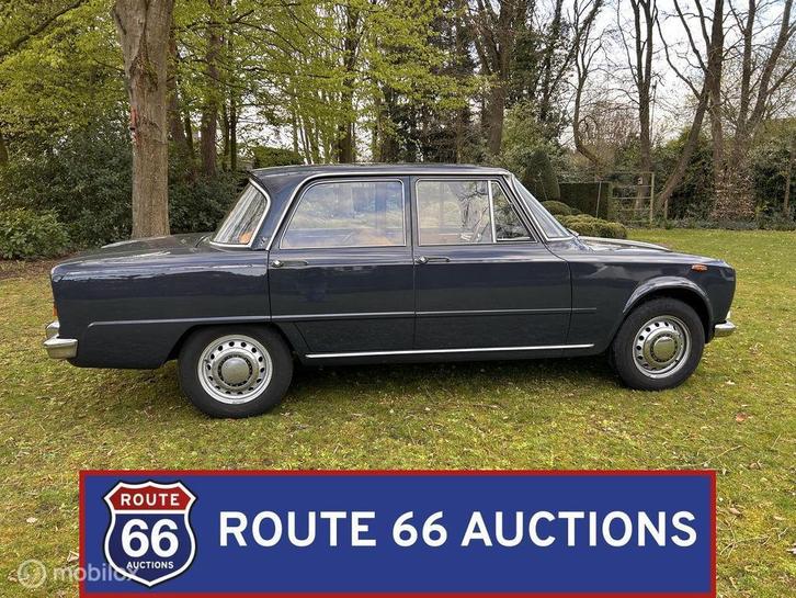 Alfa Romeo Giulia Super 1600 | 1972 | Route 66 Auctions, Autos, Oldtimers & Ancêtres, Entreprise, Achat, Alfa Romeo, Essence, Autre carrosserie