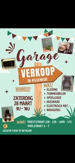 Garageverkoop in Assenede, Triestraat en Poelstraat, Ophalen