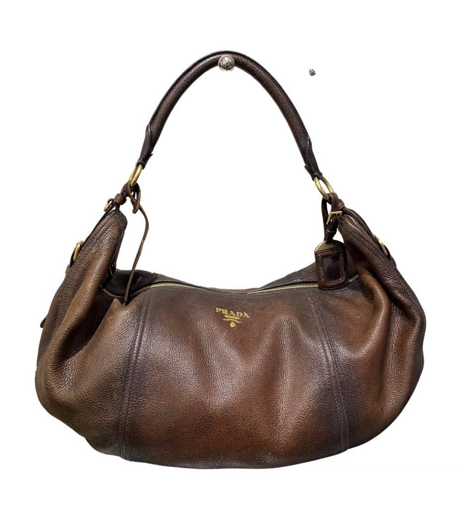 Prada handtas, Handtassen en Accessoires, Tassen | Damestassen, Ophalen, Nieuw, Bruin, Handtas