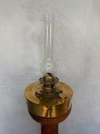 Olielamp antiek koper met glas, Ophalen