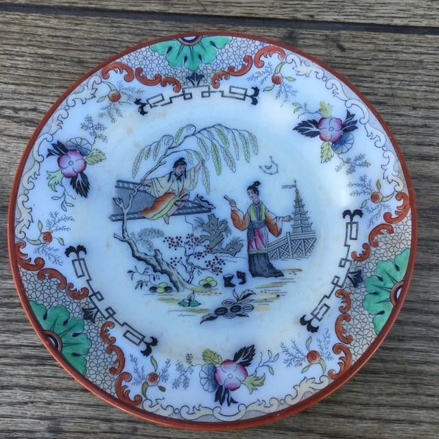 2 Porseleinen bordjes PETRUS REGOUT MAASTRICHT, Ophalen of Verzenden