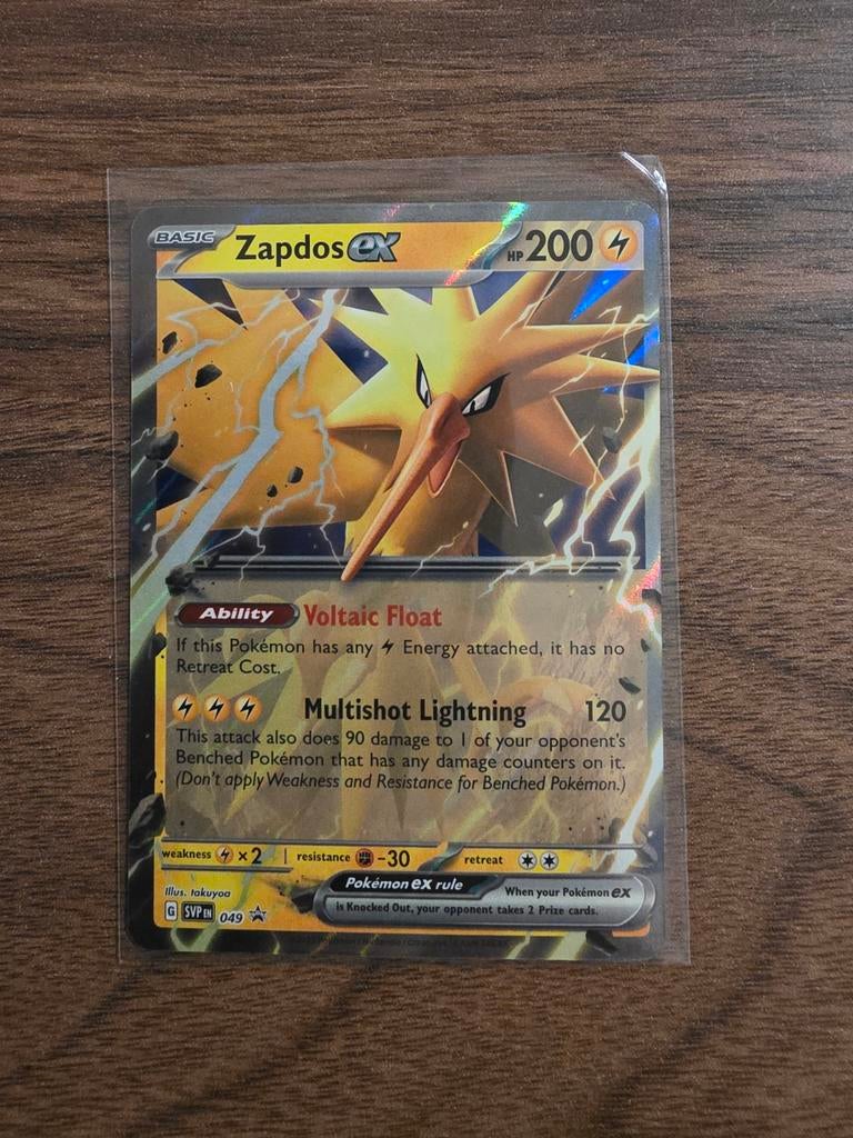 Zapdos Ex black star promo 049, Hobby en Vrije tijd, Verzamelkaartspellen | Pokémon, Ophalen of Verzenden