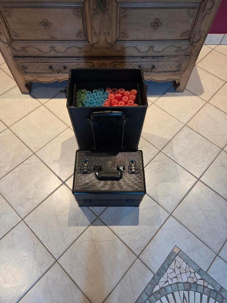 Beautycase Cosmetica Koffer, Bijoux, Sacs & Beauté, Boîtes de maquillage & Beauty case, Utilisé, Rigide, Noir, Avec serrure, Enlèvement