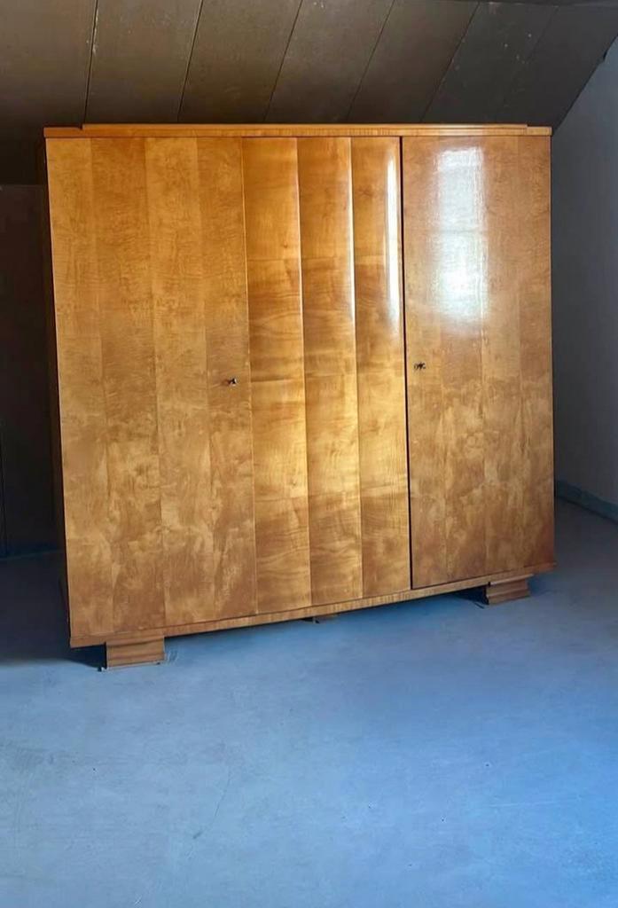 Highboard Garde-robe Art Déco De Coene Belgium 1930's, Maison & Meubles, Armoires | Penderies & Garde-robes, Comme neuf, Enlèvement