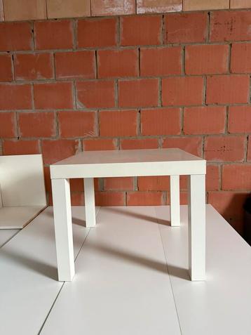 Witte bijzettafel/ salontafel - minimalistisch en stevig! beschikbaar voor biedingen