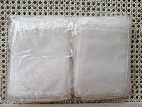 100 pochettes blanches à fermeture coulissante, Hobby en Vrije tijd, Overige Hobby en Vrije tijd, Nieuw, Ophalen