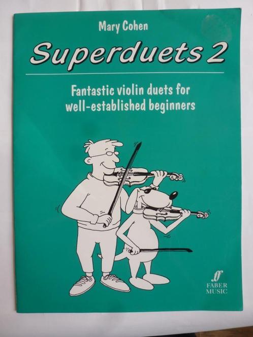 Superduets 2  viool  Mary Cohen, Muziek en Instrumenten, Bladmuziek, Les of Cursus, Viool of Altviool, Ophalen of Verzenden