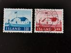 Ijsland 1961 - oude regeringsgebouwen, Postzegels en Munten, Postzegels | Europa | Scandinavië, IJsland, Ophalen of Verzenden