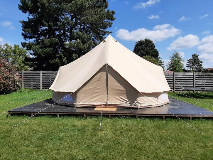 Canvastent 7m diameter, Tuin en Terras, Overige Tuin en Terras, Gebruikt, Ophalen