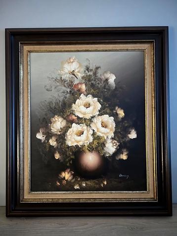 Antoon Van Domberg schilderij Pioenrozen bieden vanaf €50