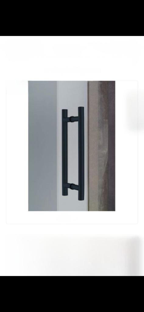 Glazen deur Thytan met zwart beslag. NIEUW!, Maison & Meubles, Maison & Meubles | Autre, Enlèvement