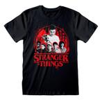 T-Shirt Strangers Things Circle Logo - Medium, Noir, Taille 48/50 (M), Enlèvement ou Envoi, Neuf