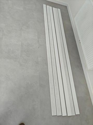 6 Impermo MDF plint | 7x244 cm | Schilderplint Wit - 8€/stuk beschikbaar voor biedingen