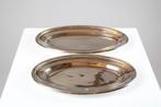 2 oude verzilverde schotels, Antiek en Kunst, Ophalen of Verzenden