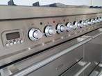 🍀 Poêle Boretti de luxe 100 cm en acier inoxydable, 3 four, Comme neuf, 5 zones de cuisson ou plus, Classe énergétique A ou plus économe