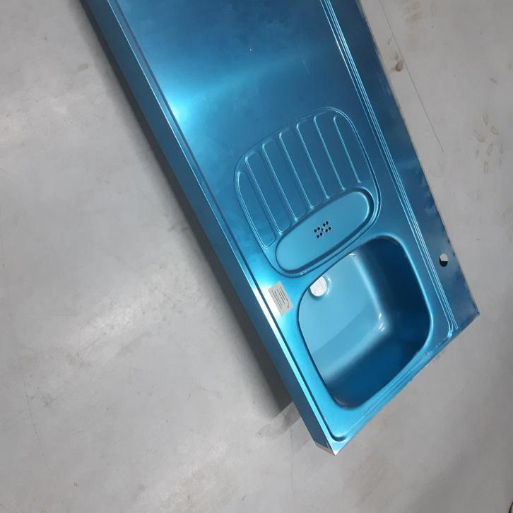 RVS KEUKENBLAD MET 2 KOOKPLATEN, Huis en Inrichting, Keuken | Keukenelementen, Ophalen