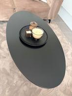 Ovale salontafel zwart, Huis en Inrichting, Ophalen, Zo goed als nieuw
