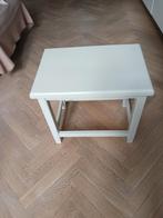 Massief eikenhouten bijzettafeltje 53x36 cm, Ophalen, Zo goed als nieuw, Hout