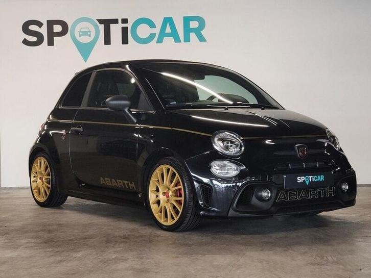 Abarth 595C T-Jet Scorpione Oro, Auto's, Abarth, Bedrijf, Te koop, 500C, Android Auto, Apple Carplay, Bluetooth, Elektrische buitenspiegels