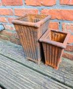 2 Gietijzeren potten, zwaar, Tuin en Terras, Ophalen of Verzenden, Zo goed als nieuw