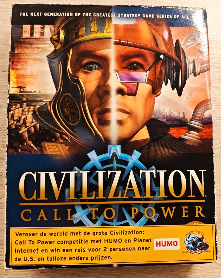 Civilization Call To Power 1999 BIG BOX PC complet, Games en Spelcomputers, Games | Pc, Gebruikt, Strategie en Constructie, 1 speler