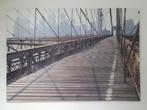 Canvas brooklyn bridge, Huis en Inrichting, Woonaccessoires | Schilderijen, Tekeningen en Foto's, Print, 125 cm of meer, Zo goed als nieuw