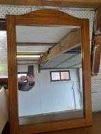 spiegelin eiken kader, Ophalen, Zo goed als nieuw, Minder dan 100 cm, Rechthoekig