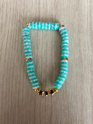 Mooie armband turquoise / goud 