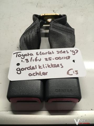 Toyota Startlet 1.3 16v 1997 2500118  Gordelinsteek achter beschikbaar voor biedingen