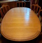 Eikenhouten eettafel in Louis-stijl, Ophalen, Gebruikt, 100 tot 150 cm, Eikenhout