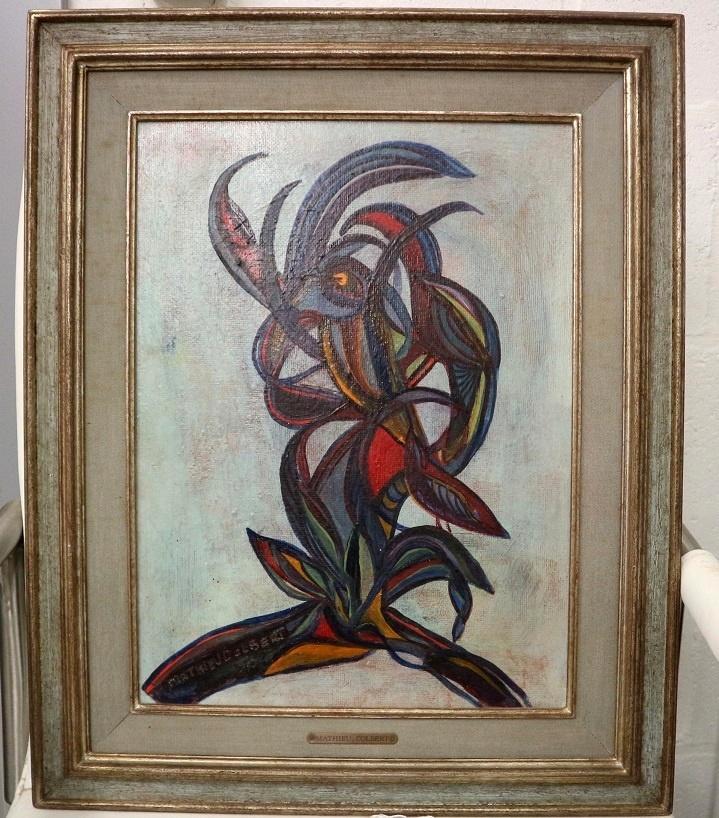 Willy Mathieu COLBERT, de blauwe vogel, Antiquités & Art, Art | Peinture | Classique, Enlèvement ou Envoi