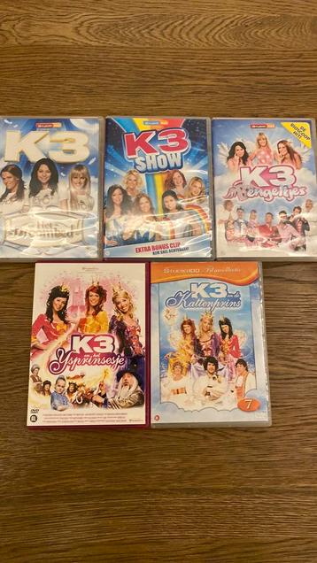 5. Dvd’s van. K3 ( 5€/stuk) beschikbaar voor biedingen