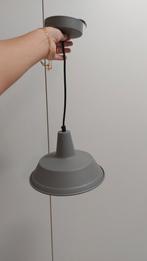 Industriële hanglamp grijs, Ophalen, Gebruikt