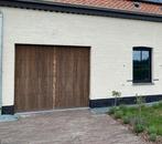 Garagepoort massief eikenhout met motor, Ophalen, Zo goed als nieuw