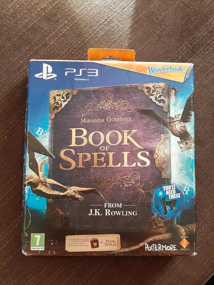 PS3 Book of spells - game + boek + originele doos, Games en Spelcomputers, Games | Sony PlayStation 3, Zo goed als nieuw, Ophalen of Verzenden