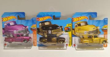Lot 3x Hot Wheels La Troca Pick ups (2021-2022) short card beschikbaar voor biedingen