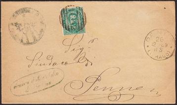 1879 - ITALIË - Cover - Koning Umberto I + RAMO beschikbaar voor biedingen