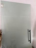 Glazen mat binnendeur met zwarte trekker!, Glas, 80 tot 100 cm, Zo goed als nieuw, Ophalen
