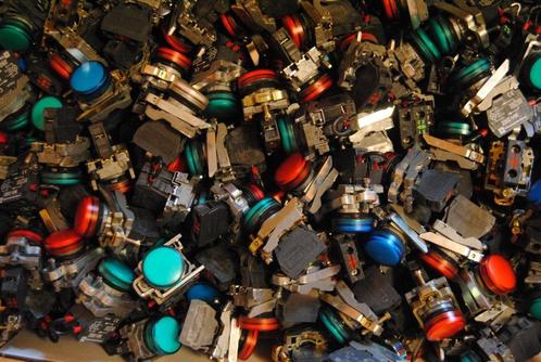 Telemecanique Led controlelampen  + tijdschakeling contactor, Doe-het-zelf en Bouw, Elektriciteit en Kabels, Gebruikt, Ophalen