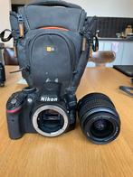 Nikon D3200 + AF-S DX Nikkor 18-55 mm lens + hoesje, Spiegelreflex, Nikon, Refurbished