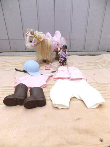baby born paard en ruiter outfit en mini paard  beschikbaar voor biedingen