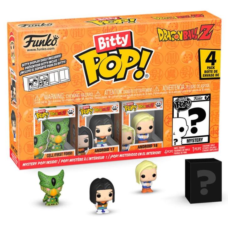 Bitty POP Dragon Ball Z 4-Pack - Cell, Android17, Android18, Collections, Jouets miniatures, Neuf, Enlèvement ou Envoi