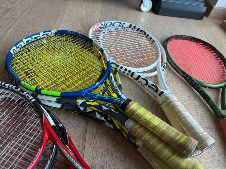 Lot de 10 raquettes de tennis en 25, 26 et adulte, Sports & Fitness, Tennis, Utilisé, Raquette, Wilson, Enlèvement