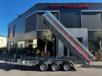 Elektrische 3-zijdige Kipper 3500kg Alu Rampen  beschikbaar voor biedingen