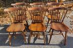 Set van 7 stoelen van De Oirschotse Meubelmakerijen, Ophalen, Gebruikt, Bruin, Vijf, Zes of meer stoelen