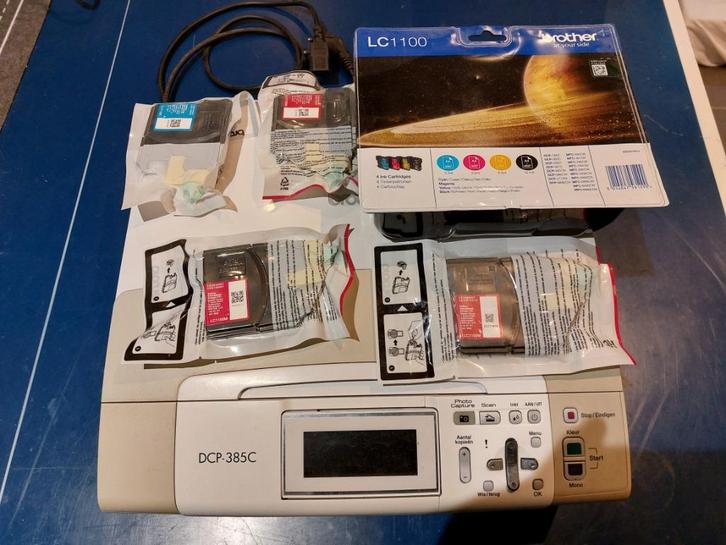 Brother printer met veel extra inkt, Informatique & Logiciels, Imprimantes, Utilisé, Imprimante, Imprimante à jet d'encre, Fax