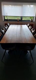Grote zelfgemaakte  houten tafel  te koop, Huis en Inrichting, Ophalen, Zo goed als nieuw
