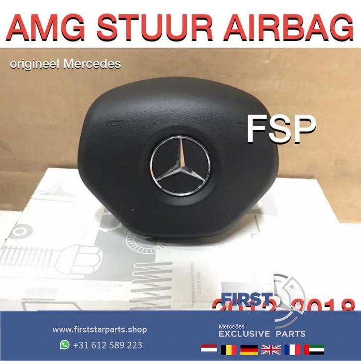 AMG STUUR AIRBAG A B C CLA E GLA ML G GLE Klasse ORIGINEEL M, Auto-onderdelen, Dashboard en Schakelaars, Mercedes-Benz, Gebruikt