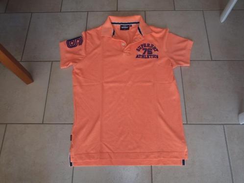 Super Dry poloshirt maat L, Kleding | Heren, T-shirts, Zo goed als nieuw, Maat 52/54 (L), Oranje, Ophalen of Verzenden