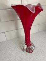 Vase lourd en verre de Murano - rouge, Enlèvement ou Envoi